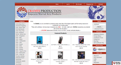 Desktop Screenshot of cranesproduction.com