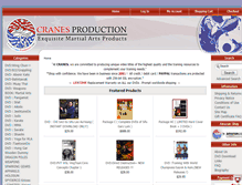 Tablet Screenshot of cranesproduction.com